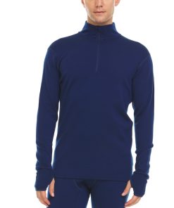 Heavyweight Men's Wool 1/4 Zip - 100% Merino Wool