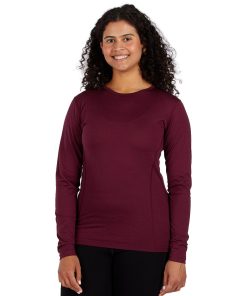 Lightweight Women's Wool Crew Top - 100% Merino Wool