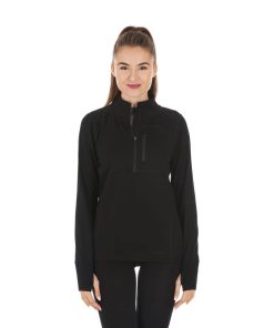 Women's Heavyweight Wool 1/4 Zip Top - 100% Merino Wool